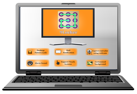 9Locker on Laptop