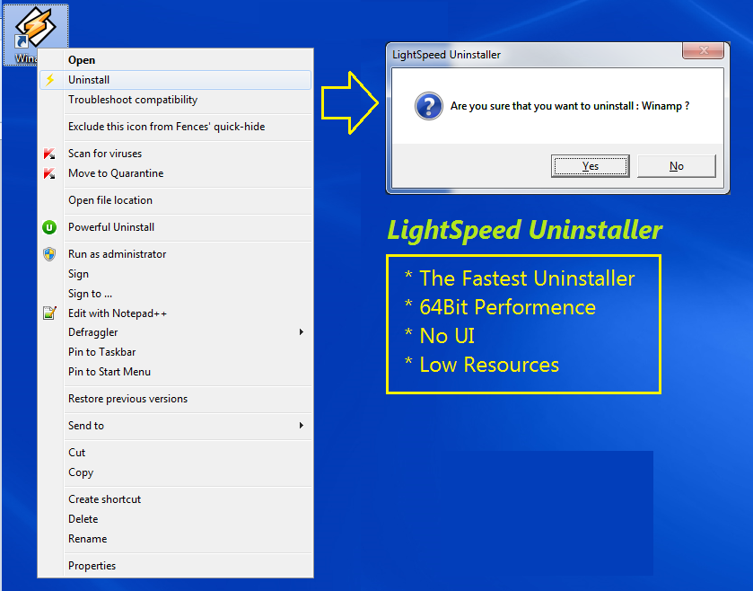 LightSpeed Context Menu